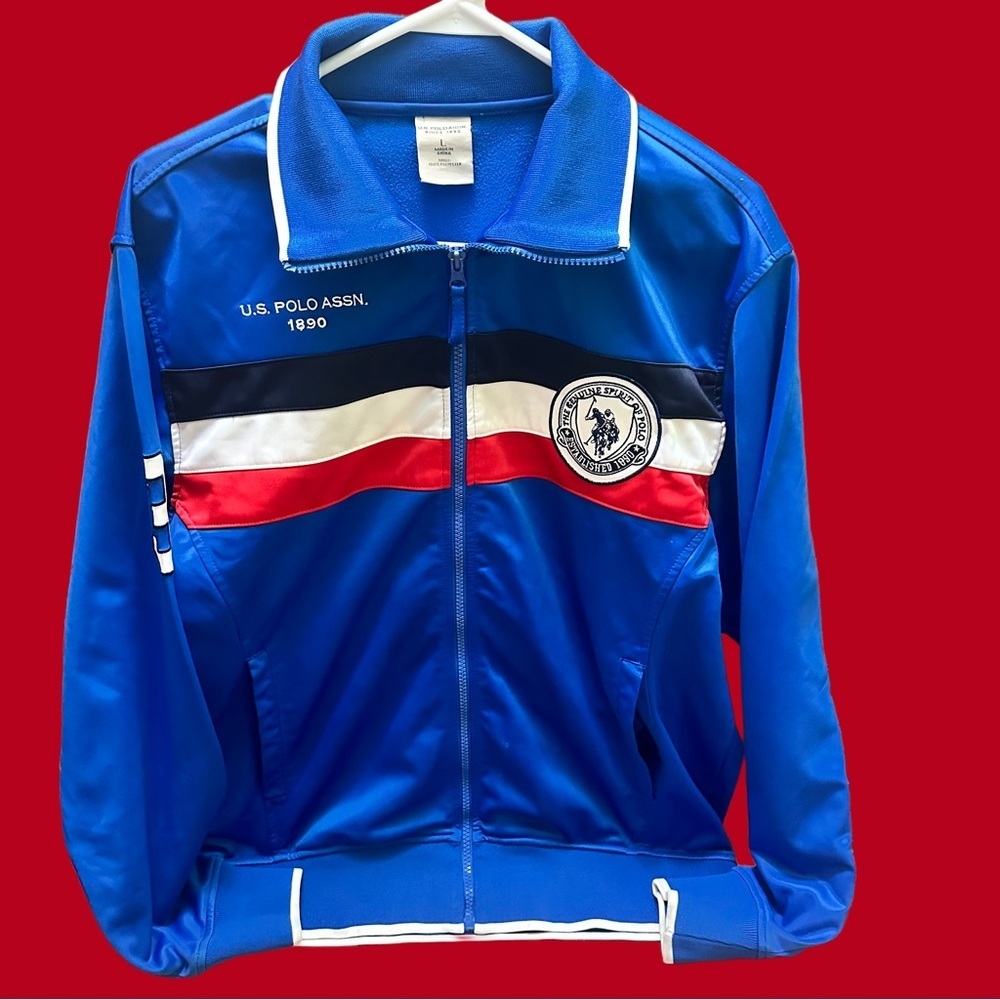 U.S. Polo Assn. Blue Track Jacket size L